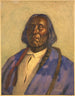 Chef Red Cloud, Sioux - Joseph Henry Sharp — weergave van het kunstwerk
