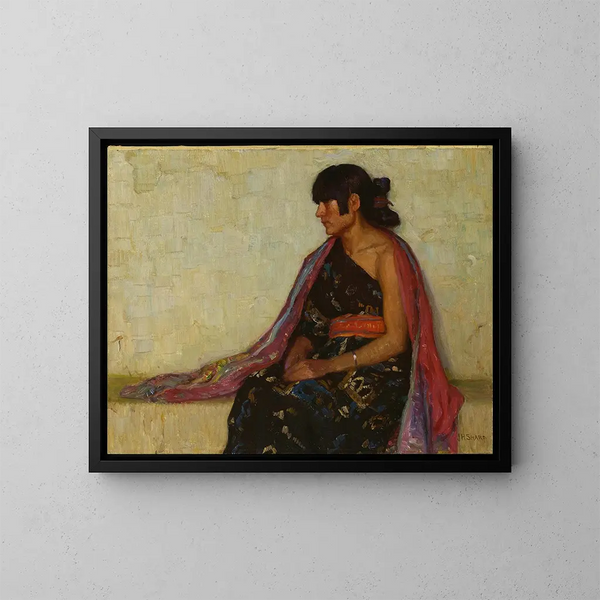 Robe hopi oude gekruisigde - Joseph Henry Sharp — ingelijst kunstwerk aan de muur