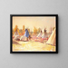 Le Tipi blauw - Joseph Henry Sharp — ingelijst kunstwerk aan de muur