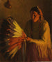 L'objet Bonnet de guerre - Joseph Henry Sharp — weergave van het kunstwerk