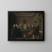 Een herenclub - Joseph Highmore — ingelijst kunstwerk aan de muur
