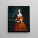 Mademoiselle Hamilton - Joseph Highmore — framed artwork on a wall