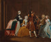 De familie Harlowe in Clarisse van Samuel Richardson - Joseph Highmore — weergave van het kunstwerk