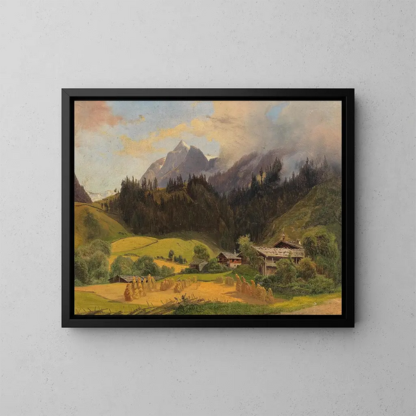 Deel van de Pinzgau - Joseph Holzer — ingelijst kunstwerk aan de muur