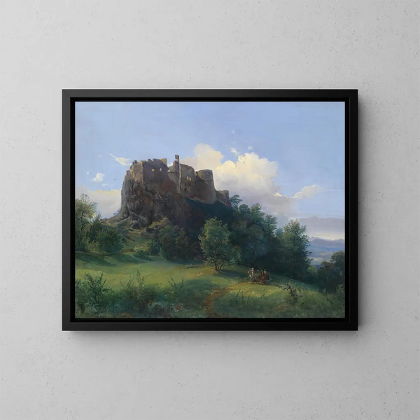 Kasteel van Paulenstein - Joseph Holzer — ingelijst kunstwerk aan de muur