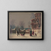 De eerste sneeuw - Joseph Hoover — ingelijst kunstwerk aan de muur