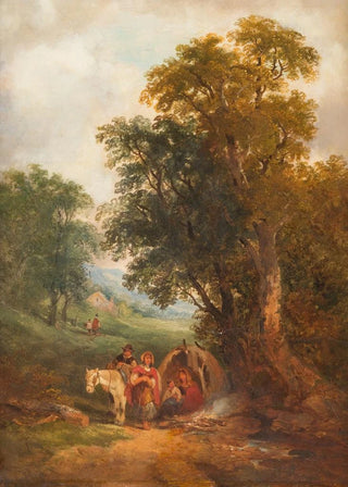 Joseph Horlor - Landscape with people resting.webp