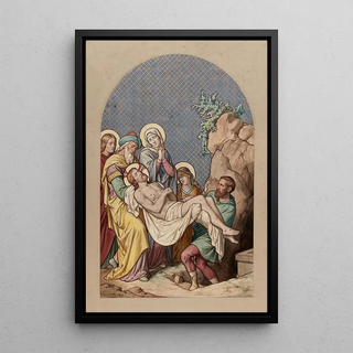 Joseph Hussenot - XIV Jsus est mis au spulcre.webp