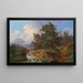 Berglandschap met wandelaars - Joseph Jonas — ingelijst kunstwerk aan de muur