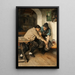 De kaartspelers - Joseph Knilling — ingelijst kunstwerk aan de muur