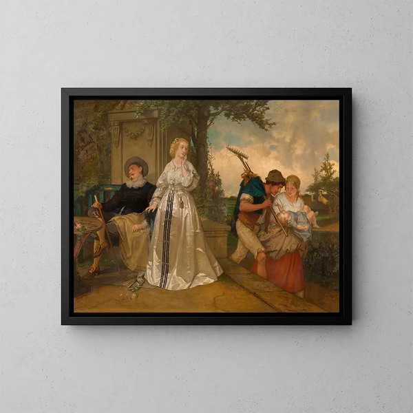 Een contrast - Joseph Lies — ingelijst kunstwerk aan de muur