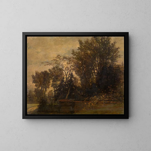Landschap - Joseph Lies — ingelijst kunstwerk aan de muur