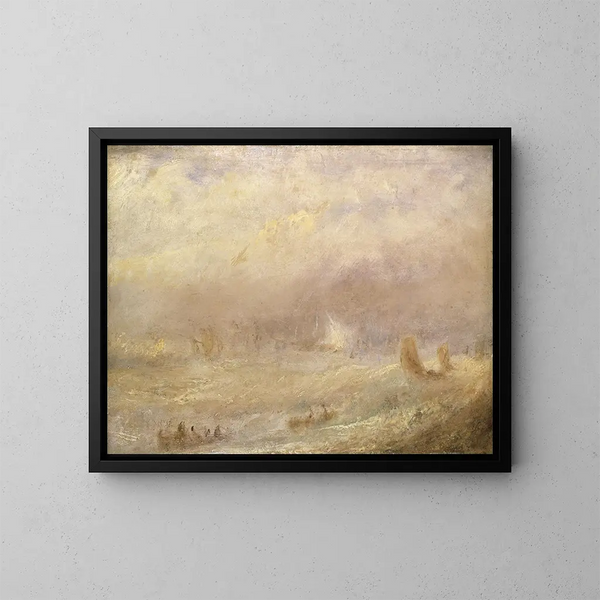 Een uitzicht op Deal - Joseph Mallord William Turner — ingelijst kunstwerk aan de muur