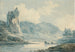 Rocher d'Ilam, Dovedale, Derbyshire - Joseph Mallord William Turner — weergave van het kunstwerk