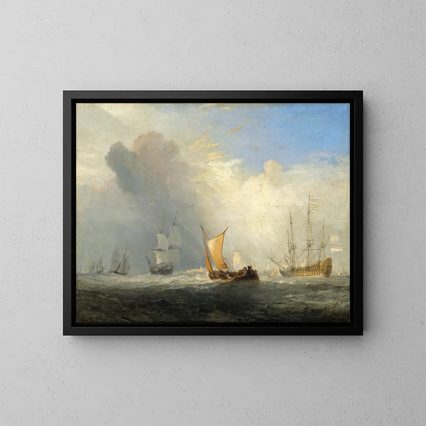 Ferry-boat de Rotterdam - Joseph Mallord William Turner — ingelijst kunstwerk aan de muur