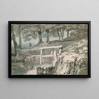 Joseph Mallord William Turner - Sluice Gate Netley Abbey Hampshire.webp