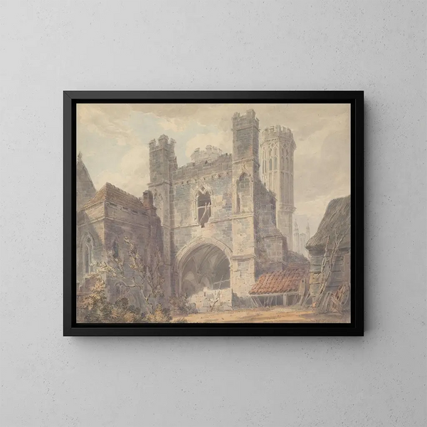 Porte Saint-Augustin de Canterbury - Joseph Mallord William Turner — ingelijst kunstwerk aan de muur