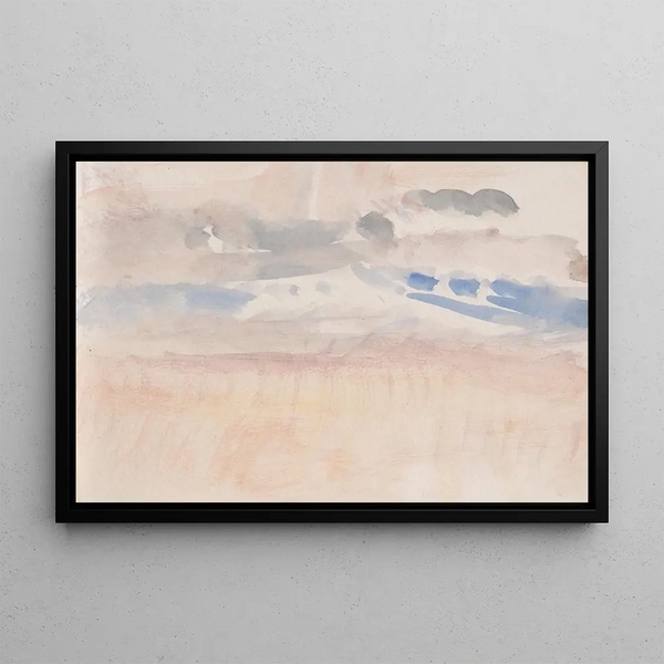 The Sketchbook of La Manche 18 - Joseph Mallord William Turner — framed artwork on a wall
