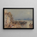 Zonsondergang in Tours kijkend achterom - Joseph Mallord William Turner — ingelijst kunstwerk aan de muur