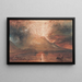 Vésuve en éruption - Joseph Mallord William Turner — framed artwork on a wall