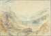 van een uitzicht in de Saint-Gothard pas, Zwitserland - Joseph Mallord William Turner — weergave van het kunstwerk