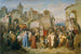 The triumphant entry of Duke Leopold the Glorious in Vienna after the crusade of 1219 - Joseph Mathias von Trenkwald — artwork view