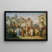 The triumphant entry of Duke Leopold the Glorious in Vienna after the crusade of 1219 - Joseph Mathias von Trenkwald — framed artwork on a wall