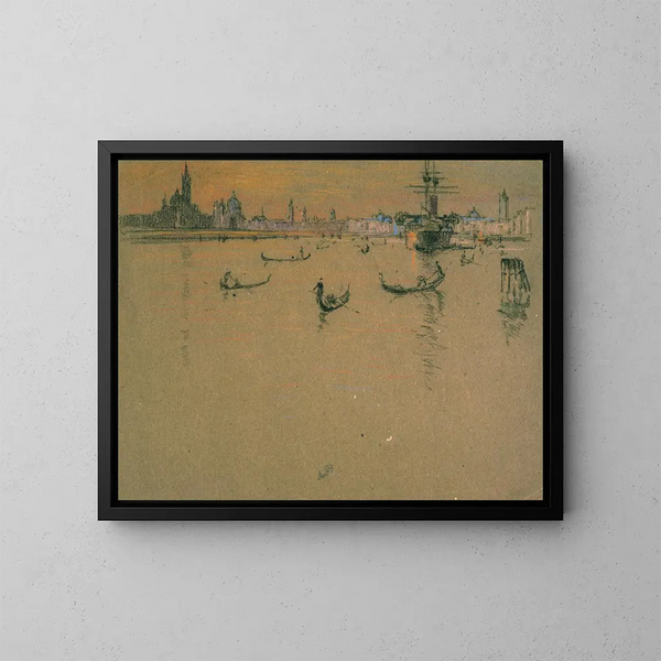 Venetiaanse lagune - Joseph Pennell — ingelijst kunstwerk aan de muur