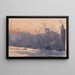 van de haven en skyline van New York 's nachts - Joseph Pennell — ingelijst kunstwerk aan de muur