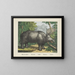Rhinoceros - Joseph Scholz — framed artwork on a wall