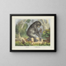 Chimpanse - Joseph Scholz — ingelijst kunstwerk aan de muur