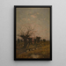 Zonsondergang in de Campine - Joseph Théodore Coosemans — ingelijst kunstwerk aan de muur