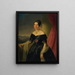 Portret van een dame - Joseph Weidner — ingelijst kunstwerk aan de muur