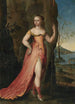 Portrait d'une dame en pied en Diane dans un paysage rocheux - Joseph Werner le Jeune — weergave van het kunstwerk