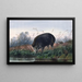 De varken van de Andamanen - Joseph Wolf — ingelijst kunstwerk aan de muur