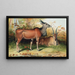 L'Éland - Joseph Wolf — framed artwork on a wall