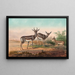 La gazelle persane - Joseph Wolf — ingelijst kunstwerk aan de muur