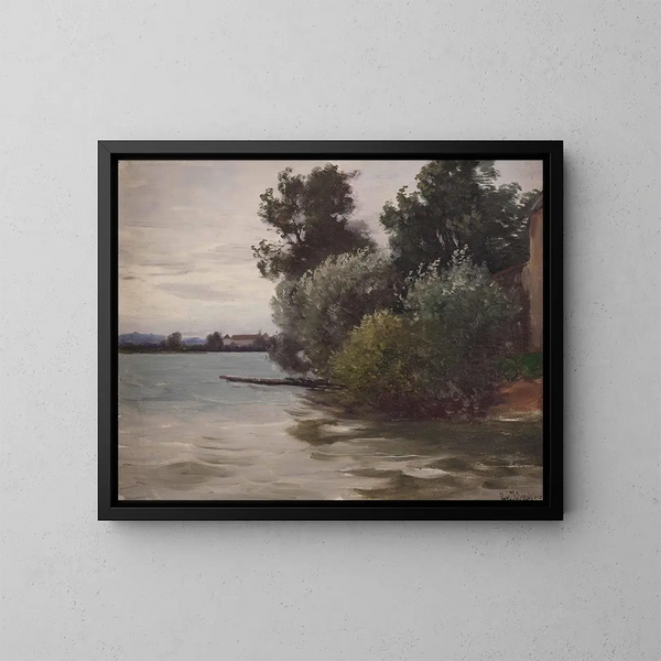 Aan de Chiemsee - Joseph Wopfner — ingelijst kunstwerk aan de muur