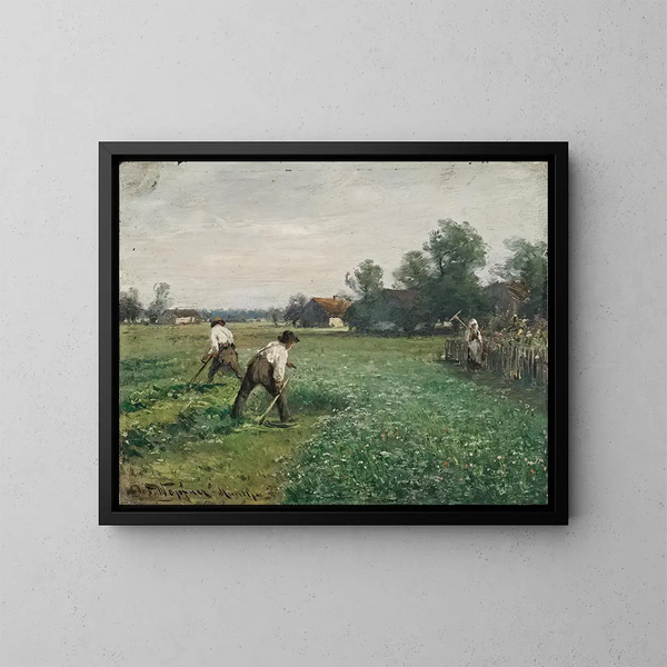 Tijd van de oogst - Joseph Wopfner — ingelijst kunstwerk aan de muur
