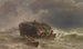 Bateau de foin dans la tempête - Joseph Wopfner — artwork view