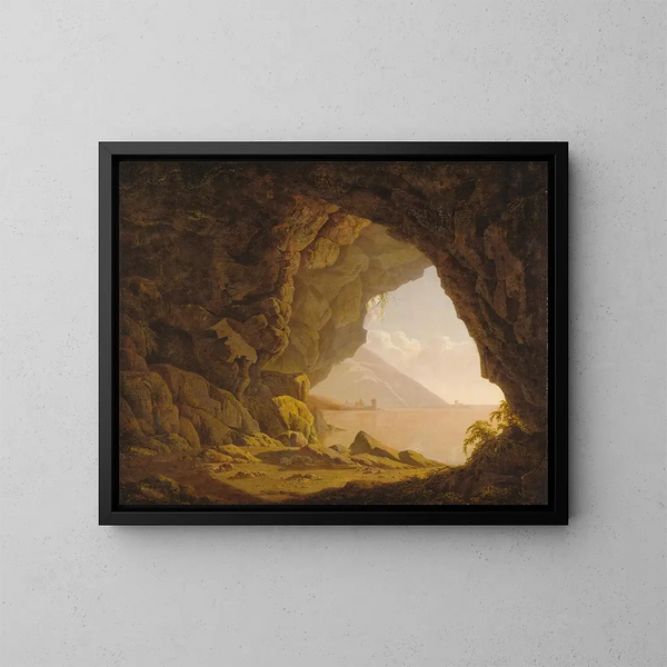 Grotte bij Napels - Joseph Wright de Derby — ingelijst kunstwerk aan de muur