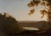 Sunset over Lake Nemi - Joseph Wright of Derby — artwork view