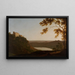 Sunset over Lake Nemi - Joseph Wright of Derby — framed artwork on a wall