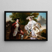 Peter Perez Burdett and his first wife Hannah - Joseph Wright of Derby — framed artwork on a wall