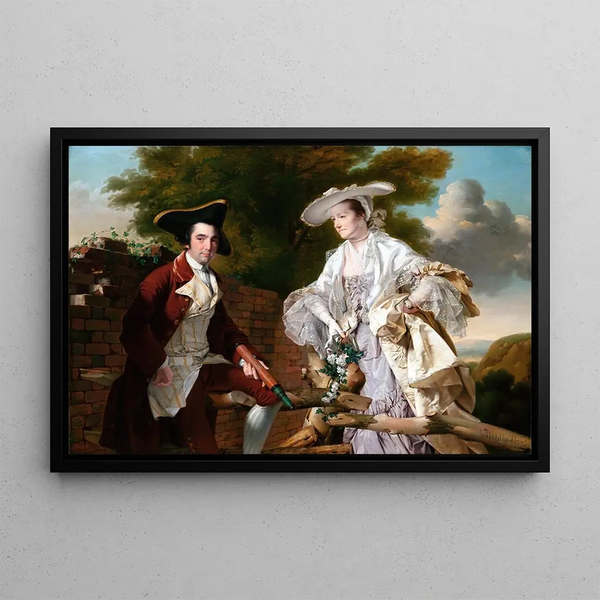 Joseph Wright of Derby - Peter Perez Burdett and his First Wife Hannah.webp