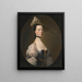 Portrait of a Lady - Joseph Wright of Derby — framed artwork on a wall