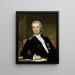 Portrait of General Giles - Joseph Wright of Derby — framed artwork on a wall