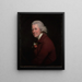Portrait of old John Head, innkeeper at the King's Head Inn in Derby - Joseph Wright of Derby — framed artwork on a wall
