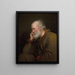 Study of an Old Man - Joseph Wright of Derby — framed artwork on a wall