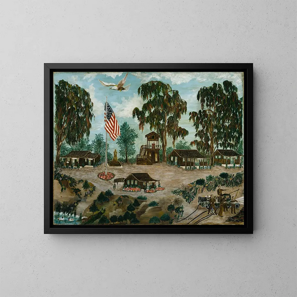 Camp CCC in Balboa Park - Josephine Joy — ingelijst kunstwerk aan de muur